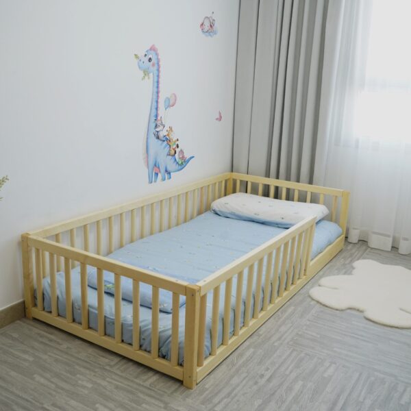 Floor Bed With Round Rails KU-340